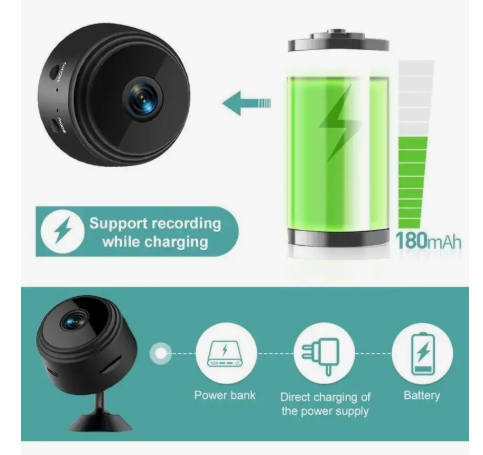 Mini Cámara de Seguridad Inteligente AURA Shield - Wifi HD 1080p