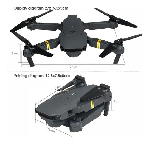 Mini Dron Plegable AURA - Doble Cámara 4K Pro