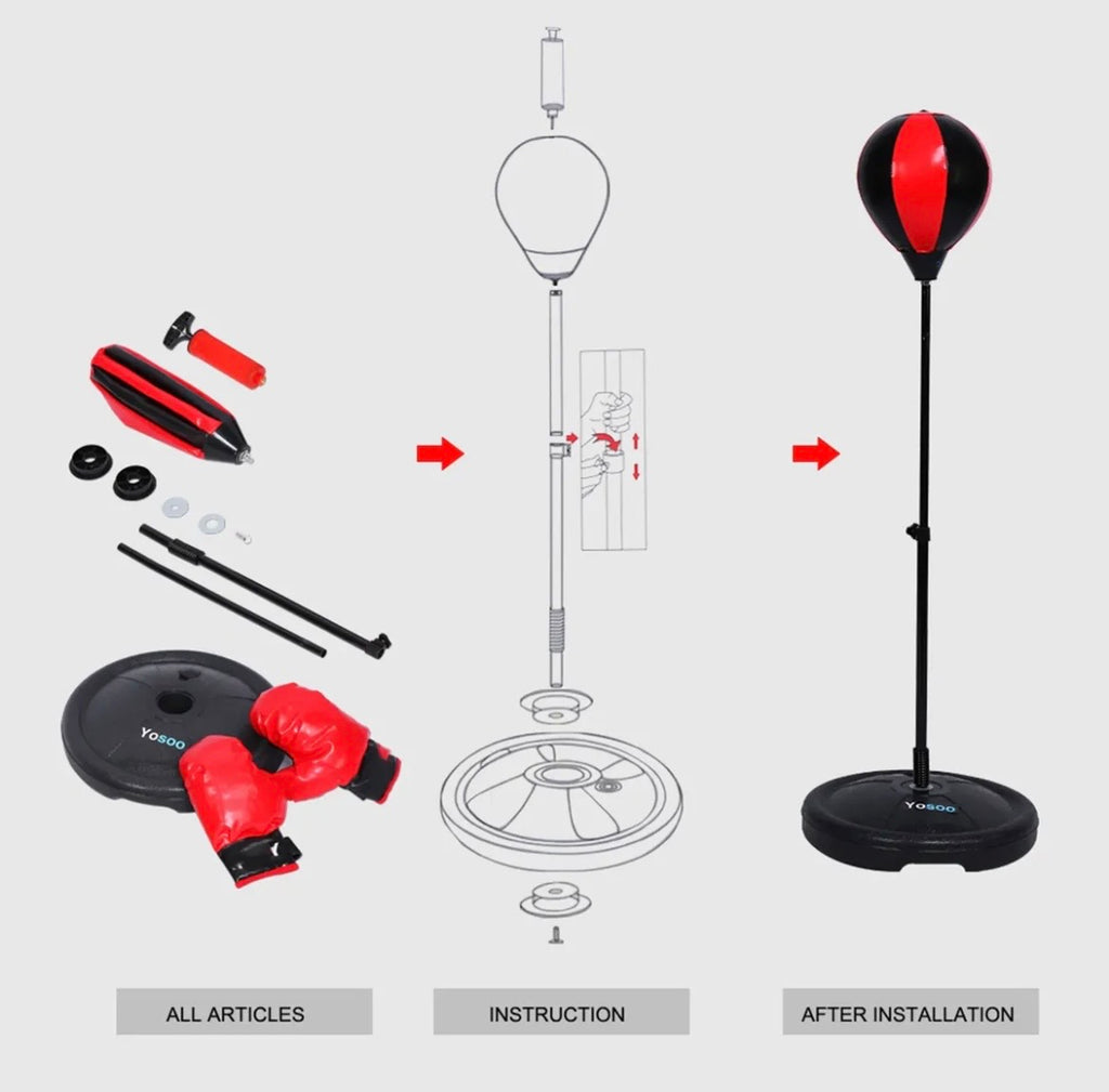 Pelota De Boxeo De Altura Ajustable
