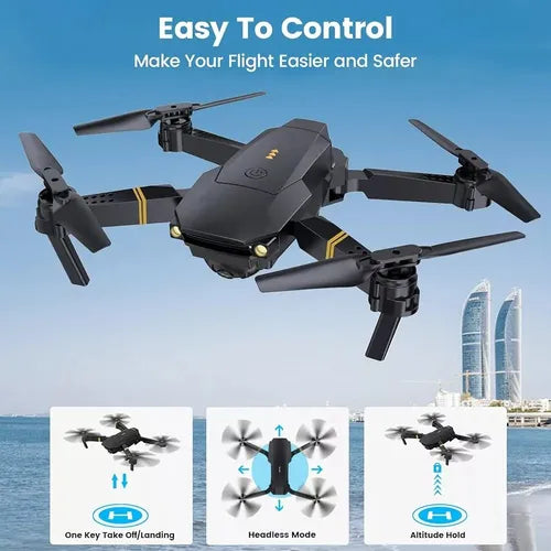 Mini Dron Plegable AURA - Doble Cámara 4K Pro