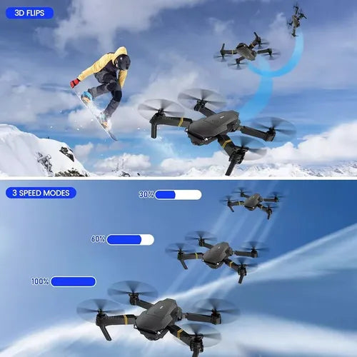 Mini Dron Plegable AURA - Doble Cámara 4K Pro