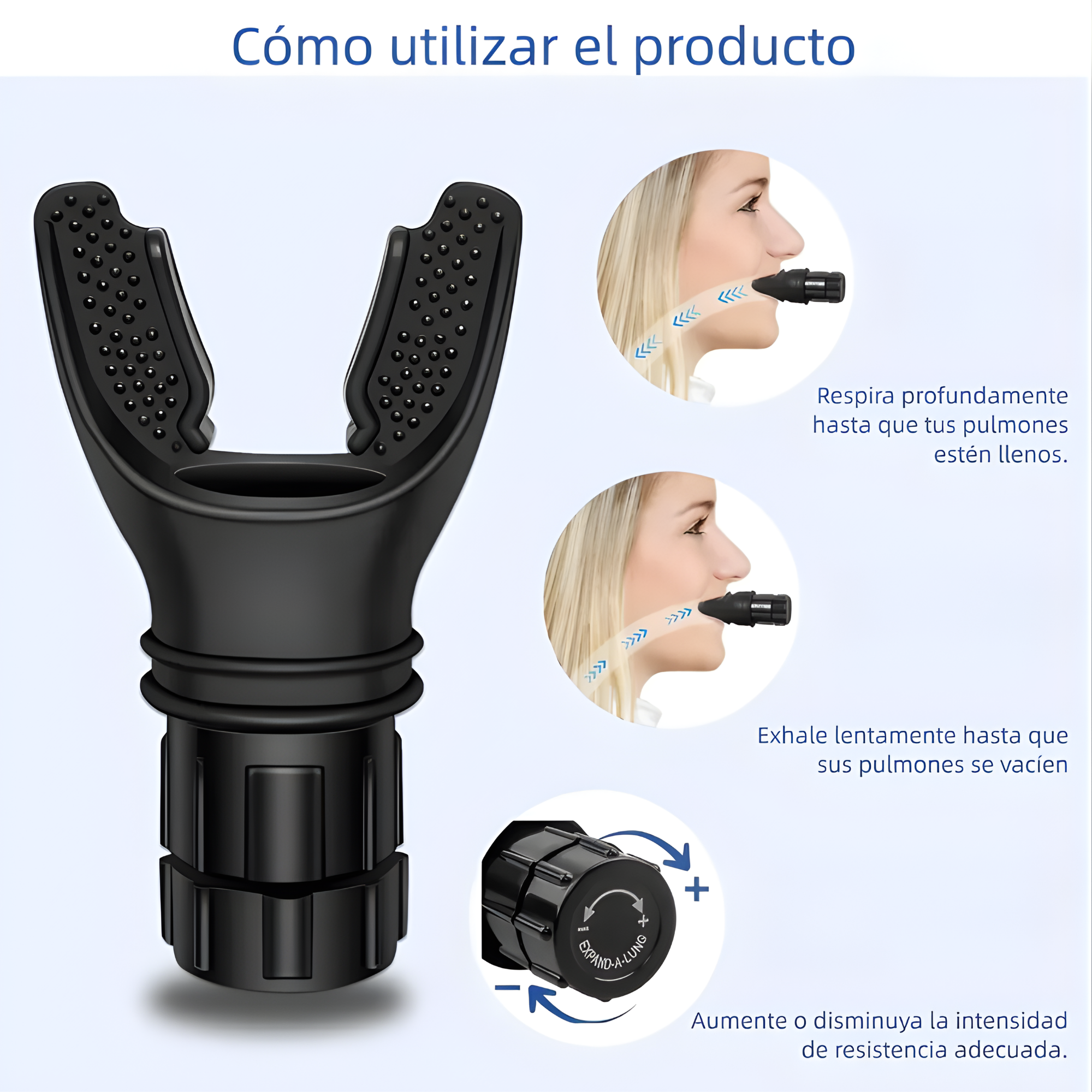 Ejercitador Pulmonar de Alta Resistencia - AURA Fitness⁠