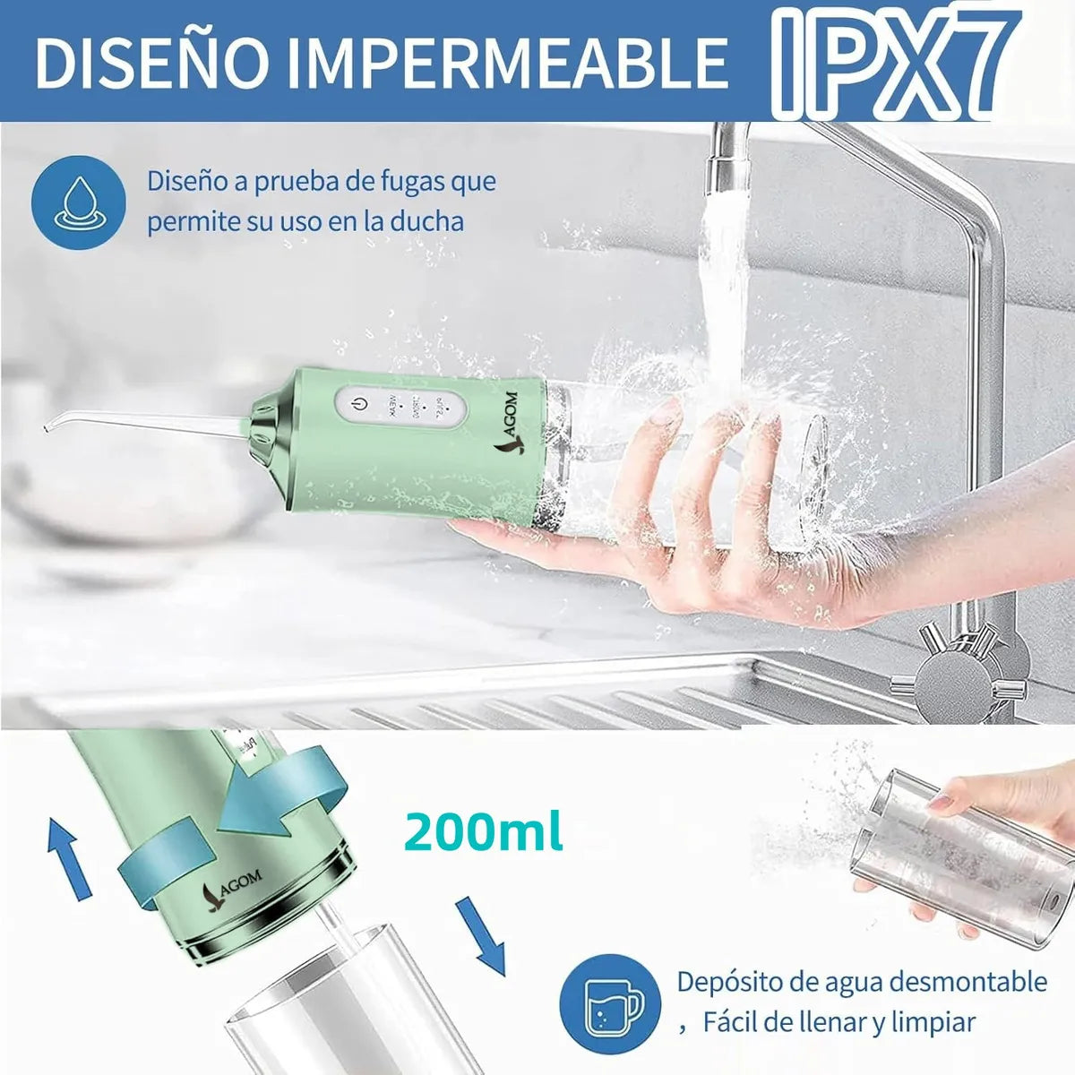 Irrigador Bucal Inalámbrico Portatil