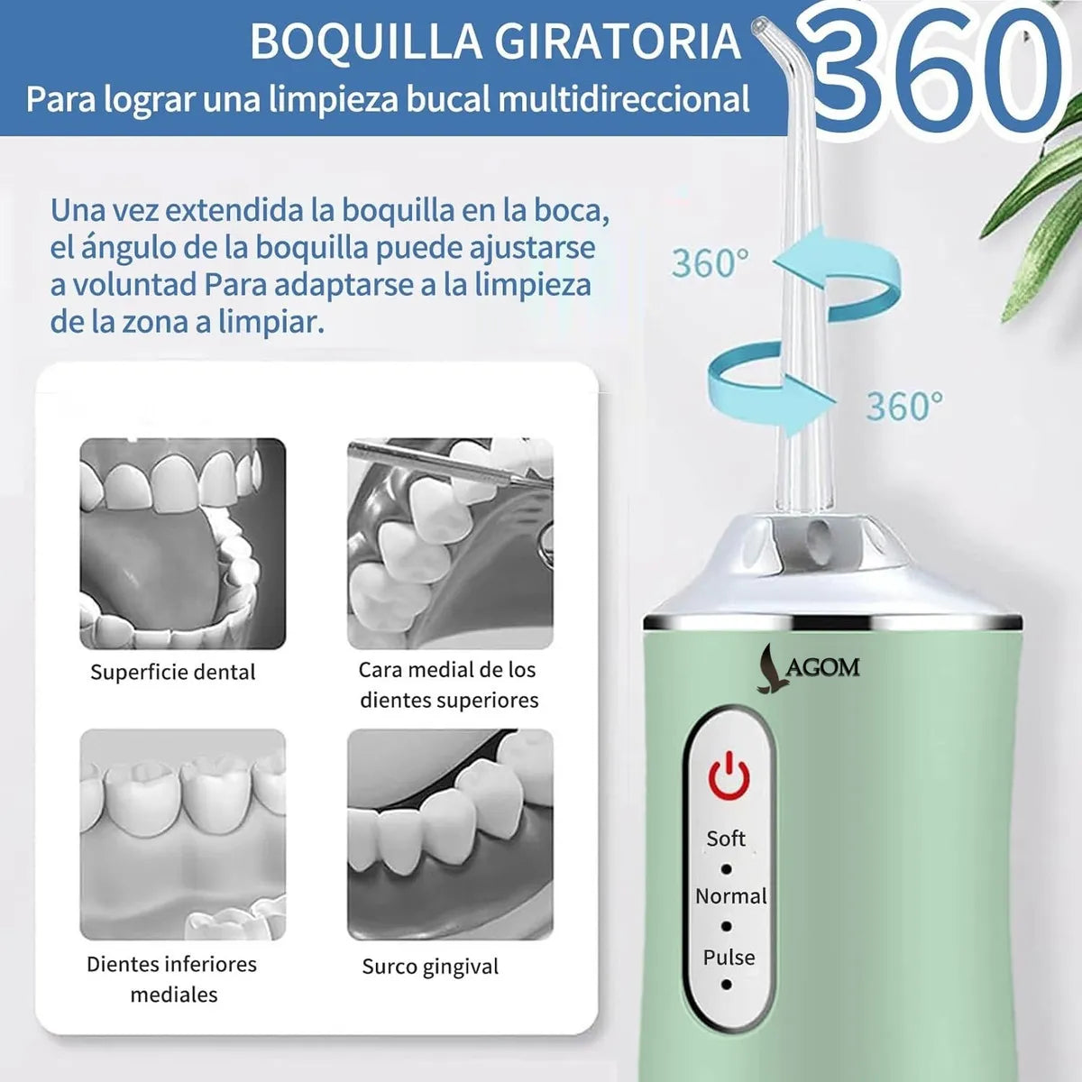 Irrigador Bucal Inalámbrico Portatil