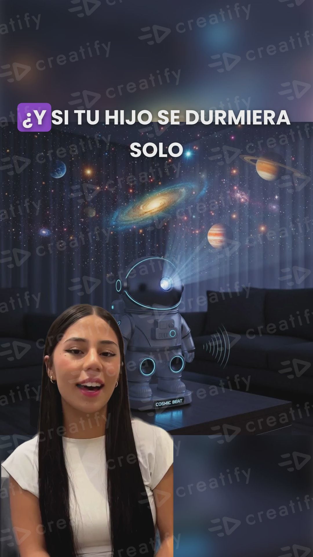 ASTRONAUTA PROYECTOR BOCINA BLUETOOH